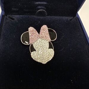 Swarovski Crystal Minnie Mouse Pin